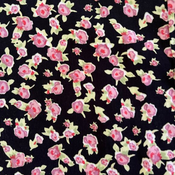 Vtg Y2K 2000s Ditsy Floral Print V Neck Maxi Dress Plus Sz 20W Cottagecore - Picture 8 of 10